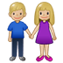 👫🏼 woman and man holding hands: medium-light skin tone display on Samsung